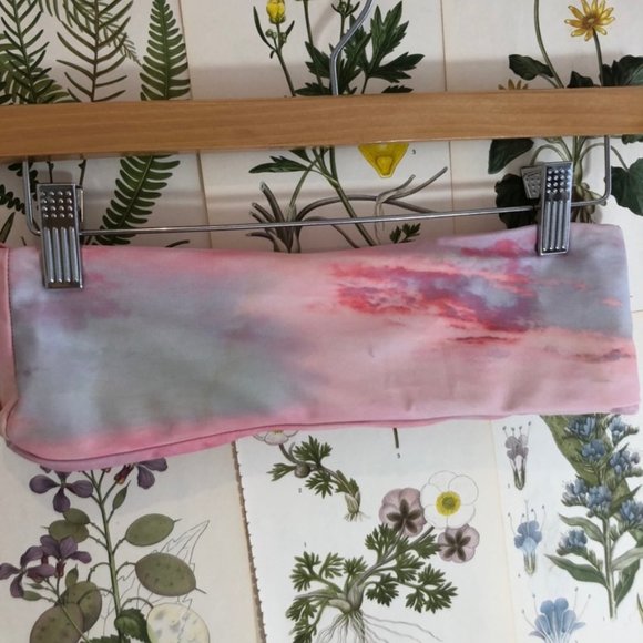 SOLD - Tie Dye Clouds Bandeau Bikini Top Pink - Picture 4 of 4